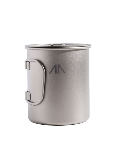 Кружка GORAA Titanium с крышкой 0.45L (Титан; 450мл)